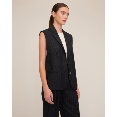 Value Edition Arley Pinstripe Boy Blazer Vest New Stock