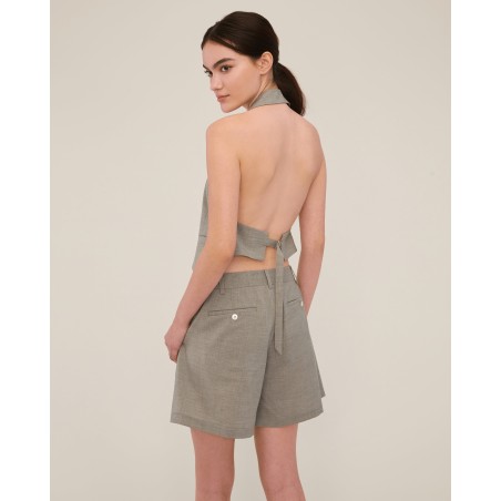 Value Edition Bailey Pleated Wool Short Limited Stock