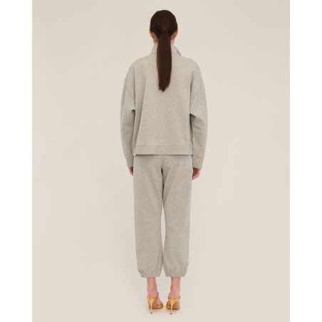 Value Edition Blaine Low Rise Cropped Sweatpant in Heather Grey Immediate Availability