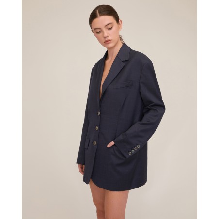 Value Edition Cohen Boyfriend Wool Blazer Dress Available for Immediate Shipping