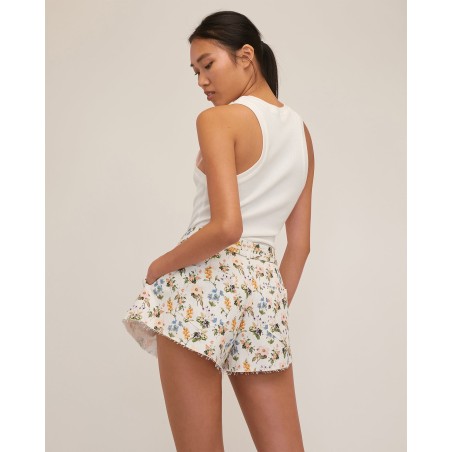 Value Edition Alina Shaped Hem Botanical Floral Short Immediate Availability