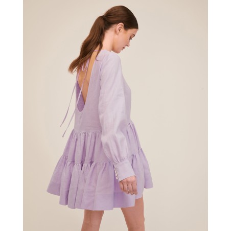 Value Edition Daphne Linen Trapeze Mini Dress Available Now