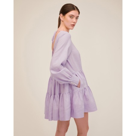 Value Edition Daphne Linen Trapeze Mini Dress Available Now