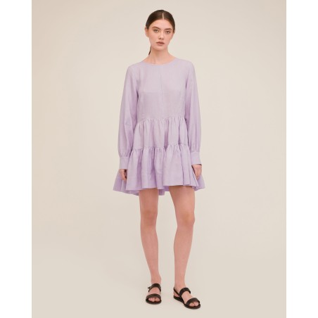 Value Edition Daphne Linen Trapeze Mini Dress Available Now