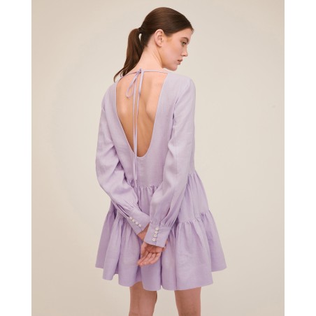 Value Edition Daphne Linen Trapeze Mini Dress Available Now