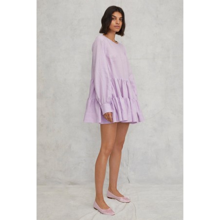 Value Edition Daphne Linen Trapeze Mini Dress Available Now